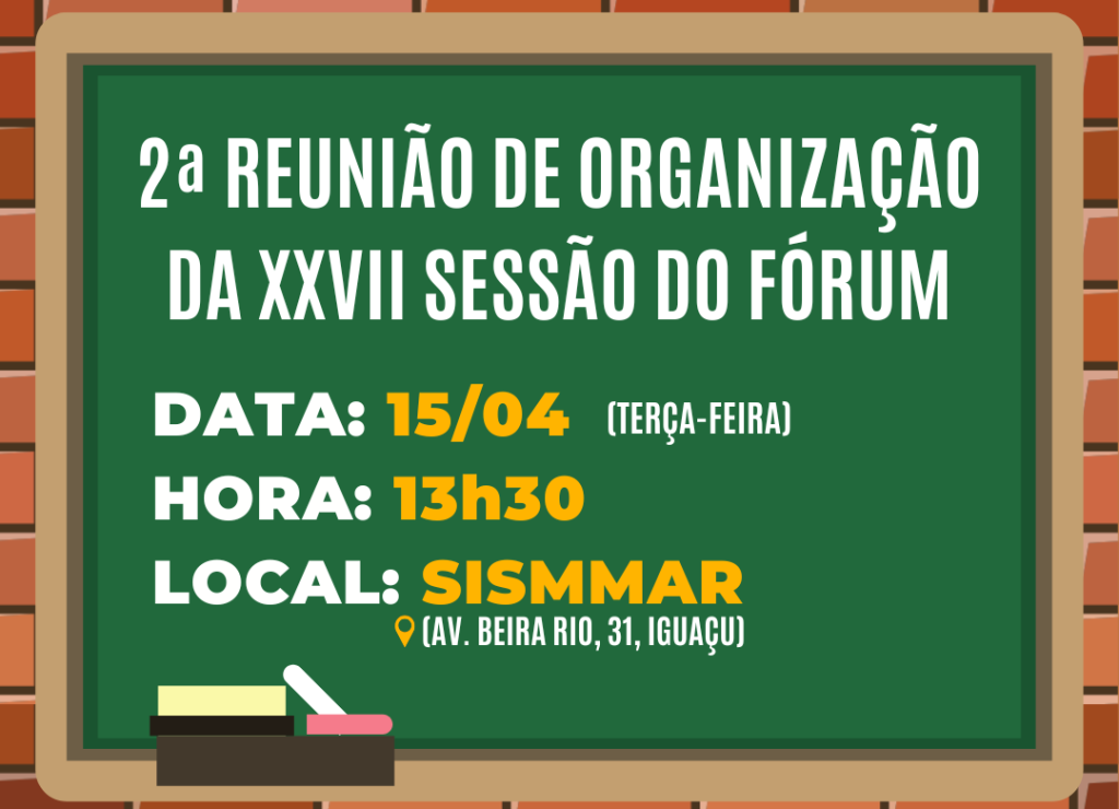 reunião de organização do fórum