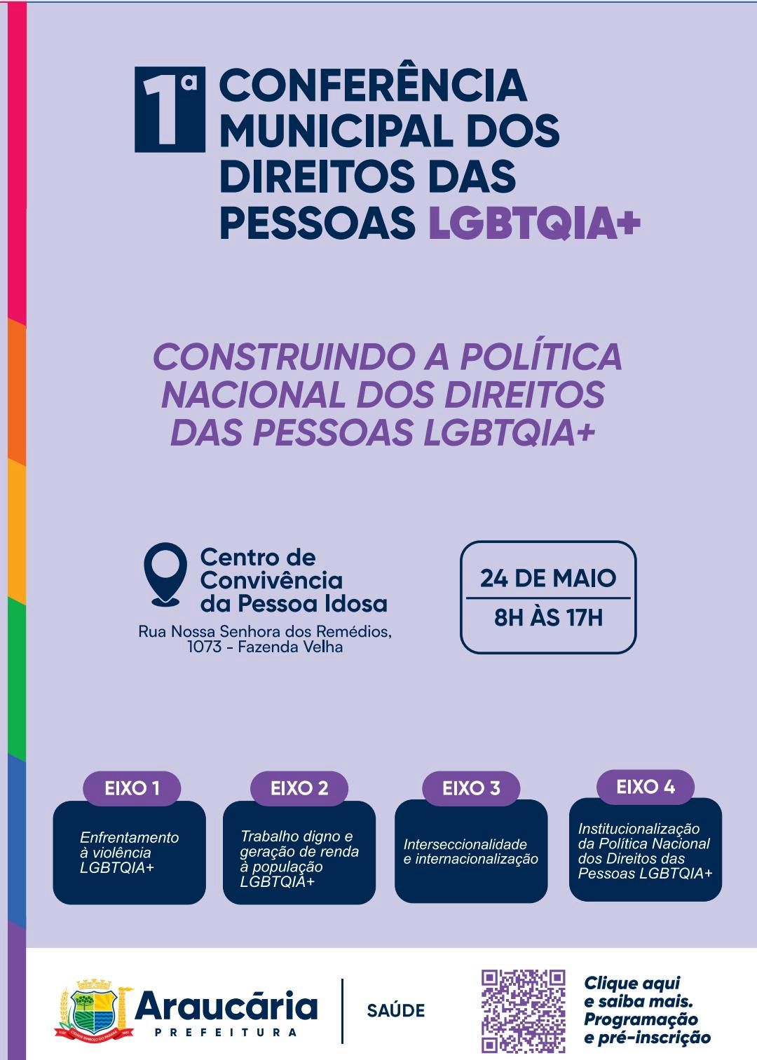 1ª Conferência Municipal dos Direitos das Pessoas LGBTQIA+