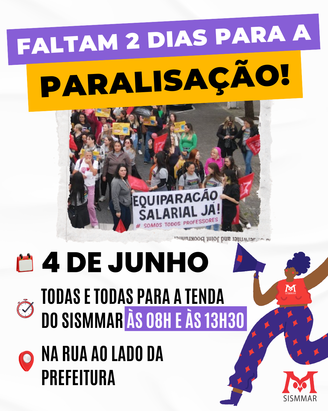 paralisação do magistério municipal de araucária