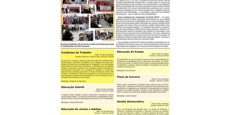 Jornal Mural Nº 1 -  Novembro 2012